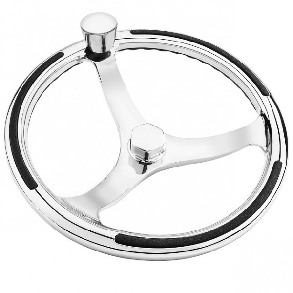 Primus - Polished 316L SS Cast Wheel - Model 742 (Solid Spoke) - 3/4" Tapered Shaft - Image 2