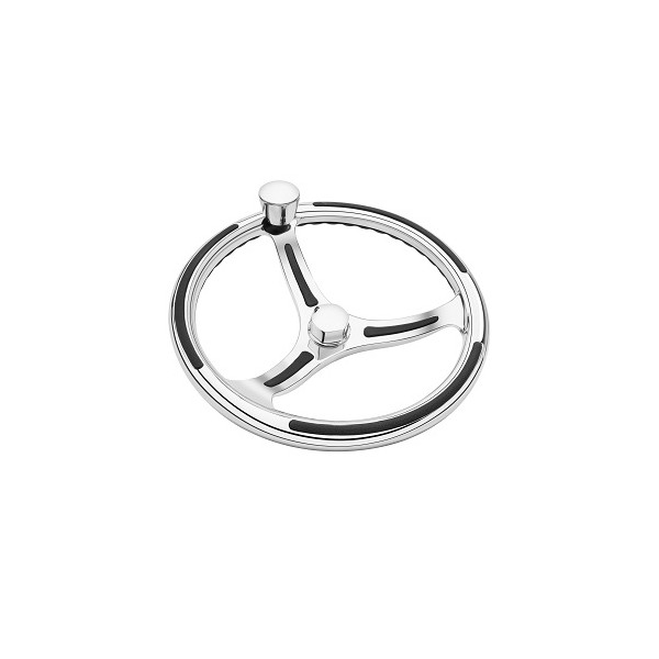 Primus - Polished 316L SS Cast Wheel - Model 740 (Spoke Inserts) - 3/4" Tapered Shaft - Image 2